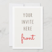 5x7" Uitnodiging afdrukken (Voorkant)
