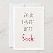 5x7" Uitnodiging afdrukken (Achterkant)