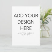 5x7" Uitnodiging afdrukken (Staand voorkant)