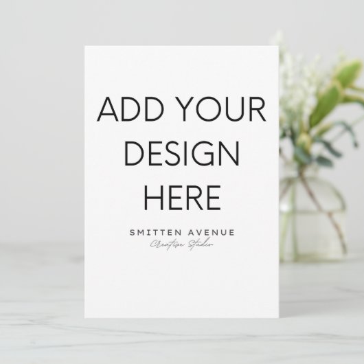 5x7" Uitnodiging afdrukken (Staand voorkant)