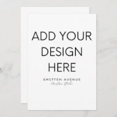 5x7" Uitnodiging afdrukken (Voorkant / Achterkant)