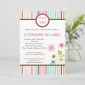 5x7 Uitnodiging Baby shower van de Tijd van de Len (Staand voorkant)