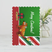 5x7 Uitnodiging, de Voorzijde van de Tekst van de  Kaart (Staand voorkant)