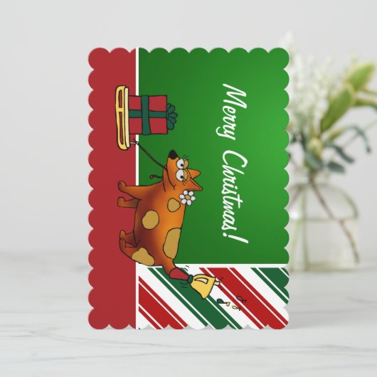 5x7 Uitnodiging, de Voorzijde van de Tekst van de  Kaart (Staand voorkant)