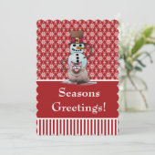 5x7 Uitnodiging, de Voorzijde van de Tekst van de  Kaart (Staand voorkant)