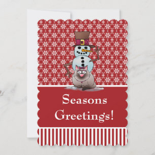 5x7 Uitnodiging, de Voorzijde van de Tekst van de  Kaart