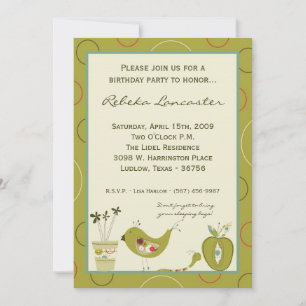 5x7 Uitnodiging - Garden Friends Birthday Uitnodig