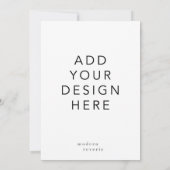 5x7"Uitnodiging Kaart (Achterkant)