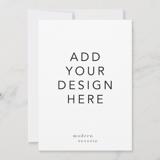 5x7"Uitnodiging Kaart (Achterkant)