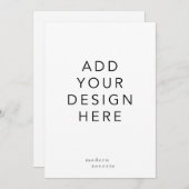 5x7"Uitnodiging Kaart (Voorkant / Achterkant)