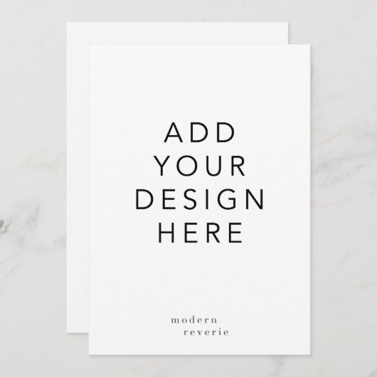 5x7"Uitnodiging Kaart (Voorkant / Achterkant)