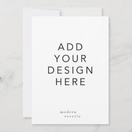 5x7"Uitnodiging Kaart