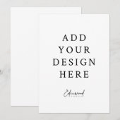 5x7" Uitnodiging Kaarten (Voorkant / Achterkant)