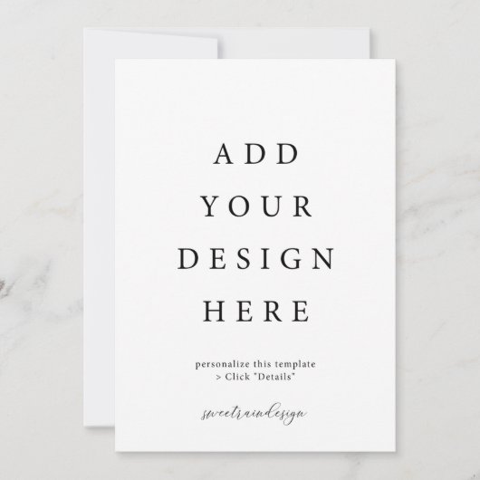 5x7" Uitnodiging Kaarten met enveloppen (Voorkant)