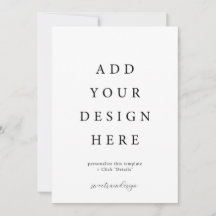 5x7" Uitnodiging Kaarten met enveloppen