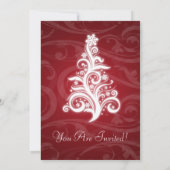 5x7 Uitnodiging legant Zwirband Rood (Achterkant)