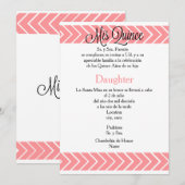 5x7 Uitnodiging - Mis Quince - Spaanse Aanpassing (Voorkant / Achterkant)