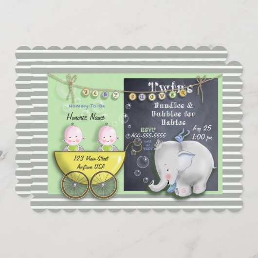 5x7 Uitnodiging Opgeroepen (Voorkant / Achterkant)