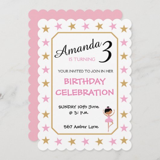 5x7 Uitnodiging Opgeroepen (Voorkant / Achterkant)