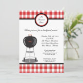 5x7 Uitnodiging Picnic Summer Barbecue Party (Staand voorkant)