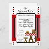 5x7 Uitnodiging Picnic Summer Barbecue Party (Voorkant / Achterkant)