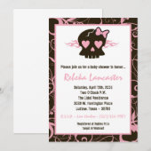 5x7 Uitnodiging - Punk Uitnodiging van het Baby sh (Voorkant / Achterkant)