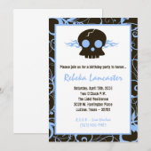 5x7 Uitnodiging - Punk Uitnodiging voor geboorte (Voorkant / Achterkant)