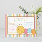 5x7 Uitnodiging tot Baby shower van de Werm van de (Staand voorkant)