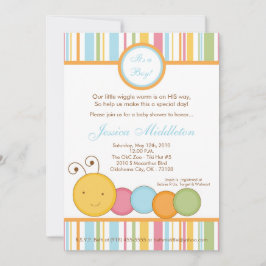 5x7 Uitnodiging tot Baby shower van de Werm van de