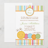 5x7 Uitnodiging tot Baby shower van de Werm van de (Voorkant / Achterkant)