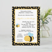 5x7 Uitnodiging tot Baby shower van honingbijen (Staand voorkant)