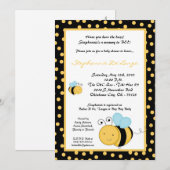 5x7 Uitnodiging tot Baby shower van honingbijen (Voorkant / Achterkant)