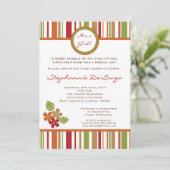 5x7 Uitnodiging tot Baby shower van Tropische Hawa (Staand voorkant)