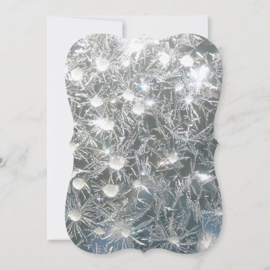 5x7 Uitnodiging tot het uitzenden van een winterwi (Achterkant)