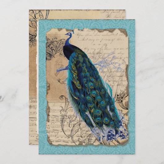 5x7 Uitnodiging tot huwelijk (Voorkant / Achterkant)