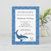 5x7 Uitnodiging tot Tropisch Hawaiian Shark Baby s (Staand voorkant)