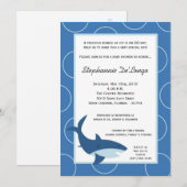 5x7 Uitnodiging tot Tropisch Hawaiian Shark Baby s (Voorkant / Achterkant)