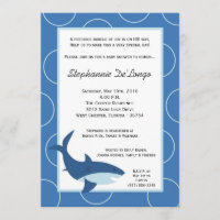 5x7 Uitnodiging tot Tropisch Hawaiian Shark Baby s