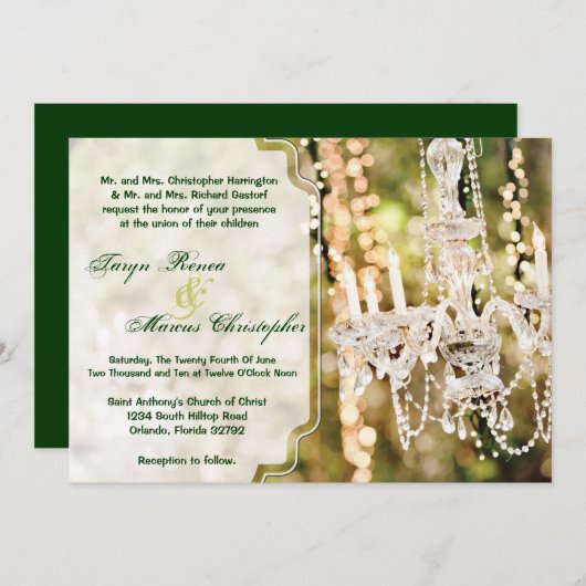 5x7 Uitnodiging tot weduwschap over rivieren met k (Voorkant / Achterkant)