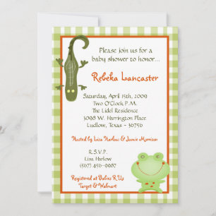 5x7 Uitnodiging - Uitnodiging om het Baby shower v