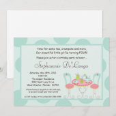 5x7 Uitnodiging van de Partij van de Polka Dot Bir (Voorkant / Achterkant)