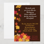 5x7 Uitnodiging van de Partij van de Thanksgiving  (Voorkant / Achterkant)