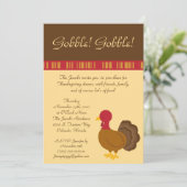 5x7 Uitnodiging van de Turkse partij voor de Thank (Staand voorkant)