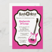 5x7 Uitnodiging van het Baby shower van de Gitaar (Voorkant / Achterkant)