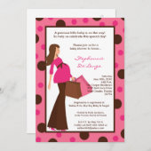 5x7 Uitnodiging van het Baby shower van het Mamma (Voorkant / Achterkant)