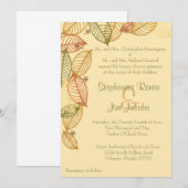 5x7 Uitnodiging voor bruiloft - Najaar terugval (Voorkant / Achterkant)