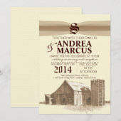 5x7  uitnodiging voor een Boerderij op landelijk e (Voorkant / Achterkant)