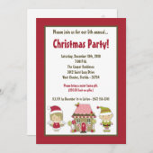 5x7 Uitnodiging voor kerstfeestdagen in het ontbij (Voorkant / Achterkant)
