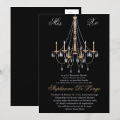 5x7 Uitnodiging voor Luchters Quinceanera Birthday (Voorkant / Achterkant)