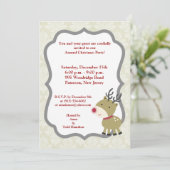 5x7 Uitnodiging voor rendiergames (Staand voorkant)